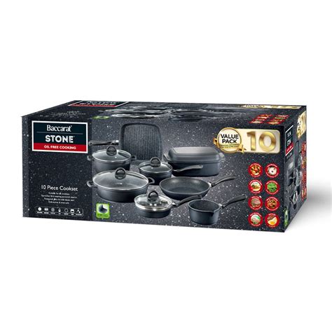 baccarat stone 10 piece|Baccarat Stone 10 Piece Cast Aluminium Cookware Set with Egg .